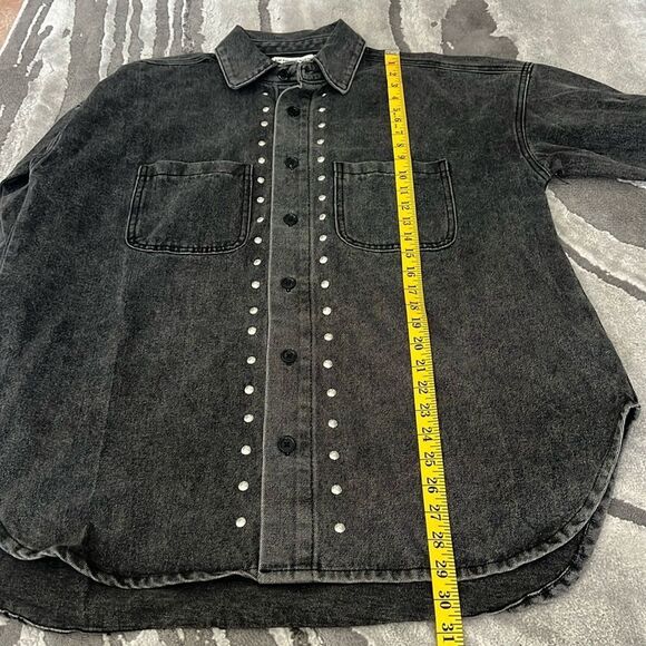 Rebecca Minkoff Women’s Oversized Denim Jean Jacket - Picture 7 of 10